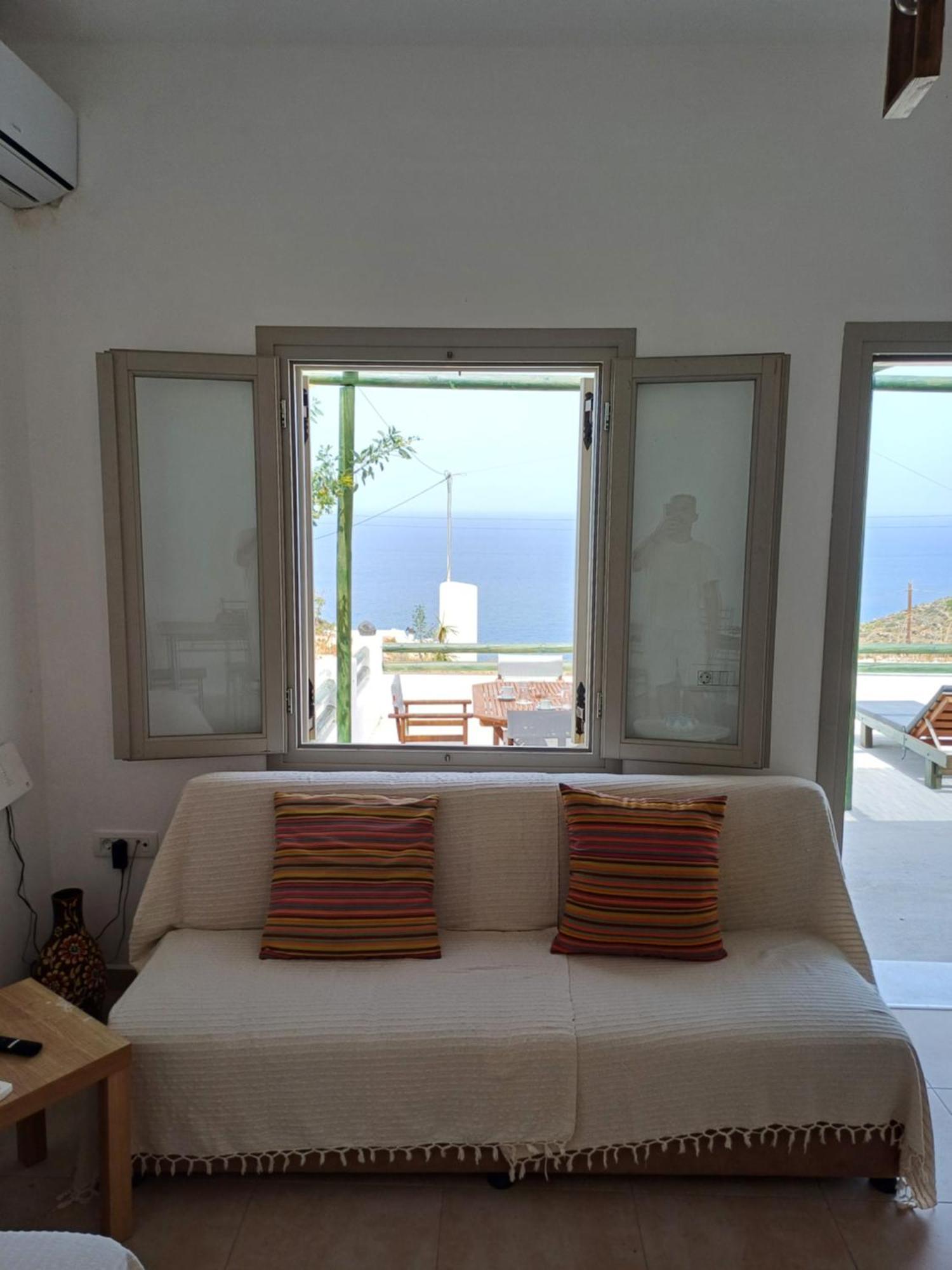 Vila 'Irene' Cycladic House With Sunrise And Sea View! Foinikiá Exteriér fotografie