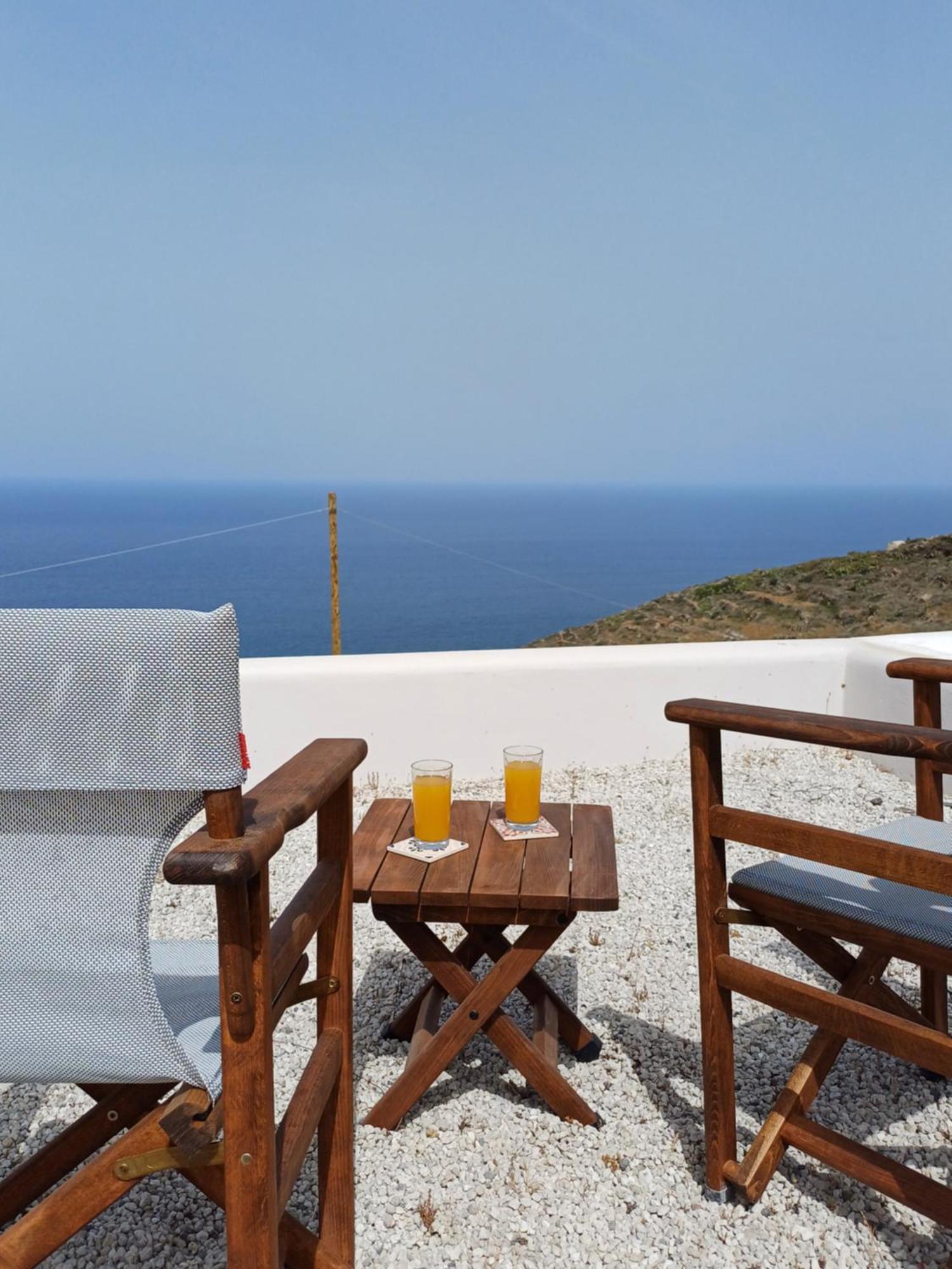 Vila 'Irene' Cycladic House With Sunrise And Sea View! Foinikiá Exteriér fotografie