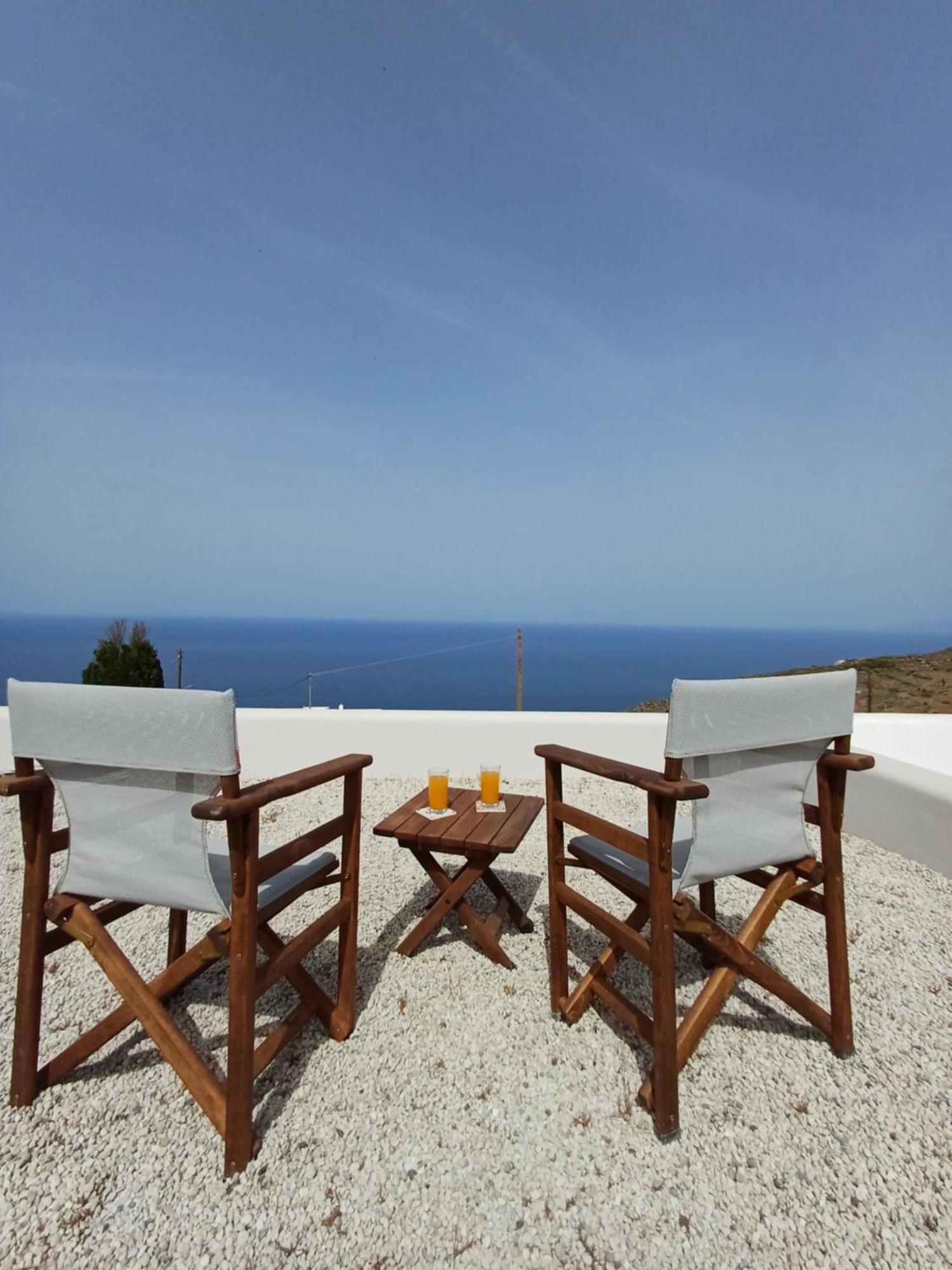 Vila 'Irene' Cycladic House With Sunrise And Sea View! Foinikiá Exteriér fotografie